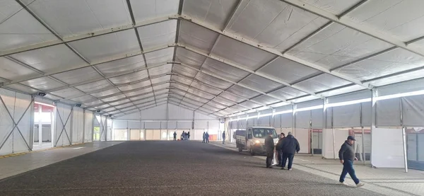 Carpa modular alemana sin pilares para evento en Biobío — Carpas Vargas